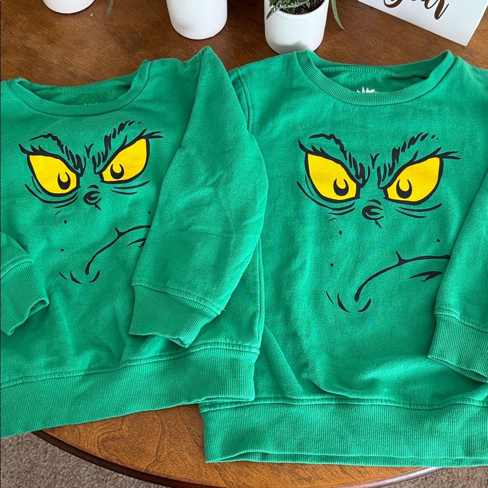TWO Grinch sweatshirts